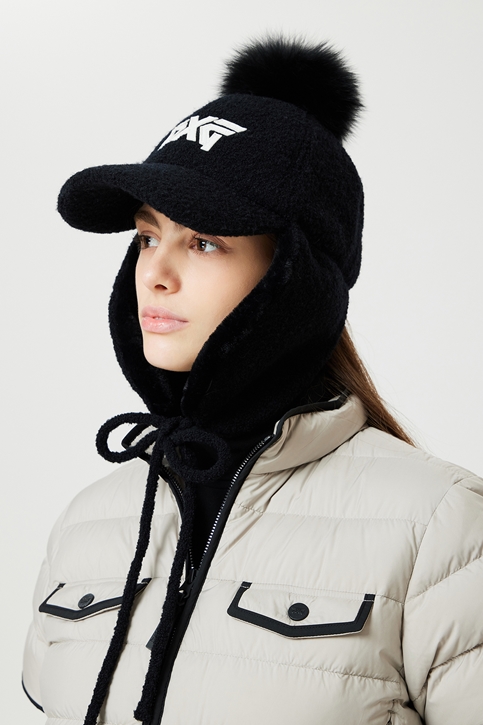 WOMEN FOX FUR BASIC CAP