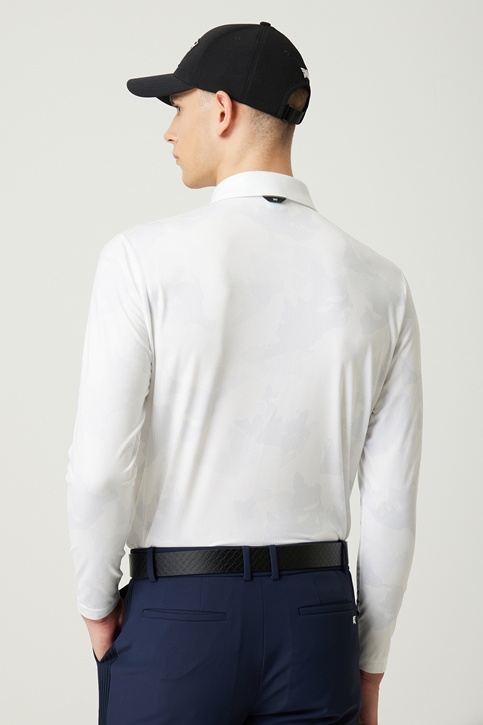 PATTERN COLLAR LONG-SLEEVE