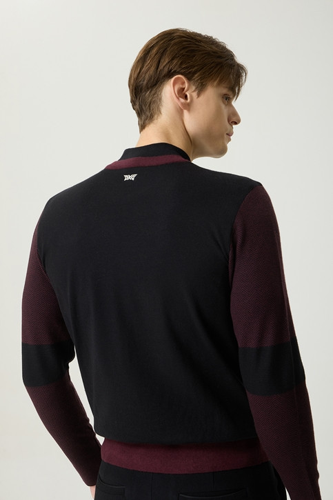 WINTER MOCK NECK WINDPROOF SWEATER