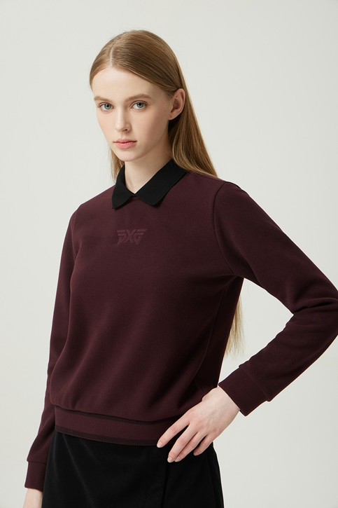 WOMEN WINTER BACK ZIP COLLAR LONG-SLEEVE