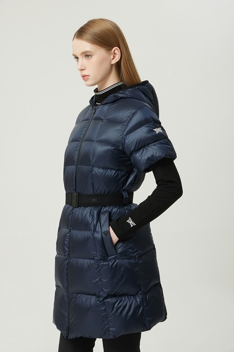 WOMEN WINTER SHORT SLEEVED LONG DOWN