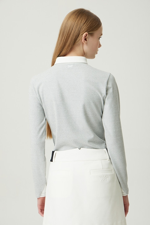 WOMEN WINTER LAYERED COLLAR LONG-SLEEVE