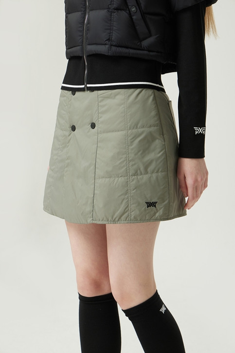 WOMEN WINTER PADDED LAYERED SKIRT