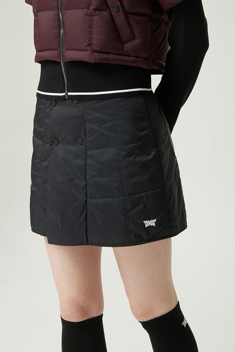 WOMEN WINTER PADDED LAYERED SKIRT