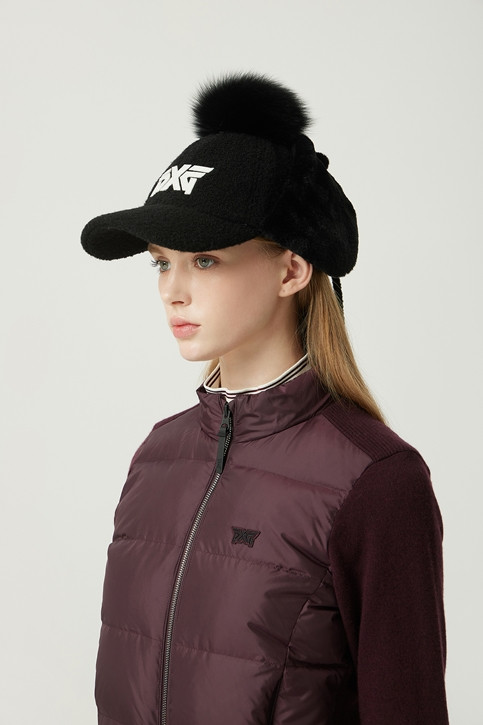 WOMEN WINTER FOX FUR BASIC CAP
