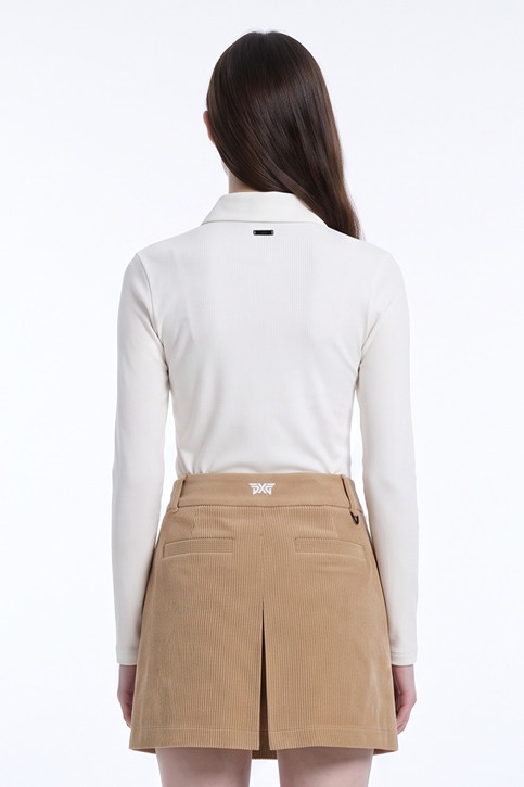 WOMEN TEXTURED LONG SLEEVE PKFCW210901 WHITE 상품 이미지 2