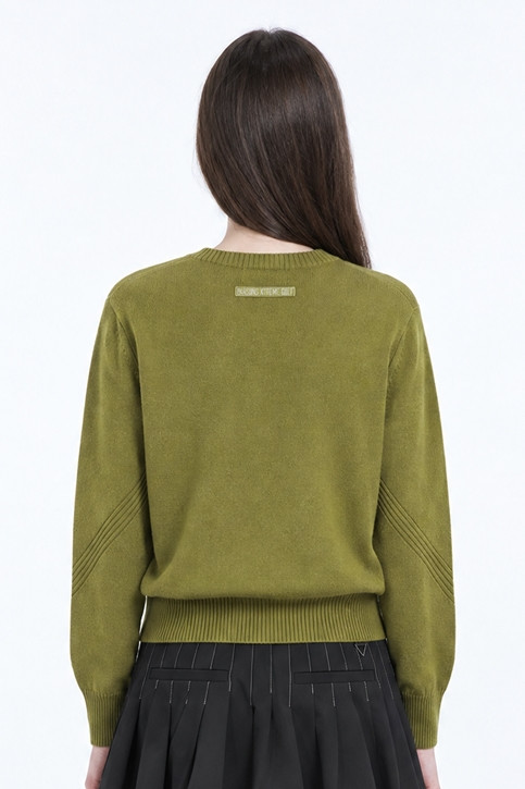 WOMEN CASHMERE CARDIGAN PKFCW430808 MOSS GREEN 상품 이미지 2