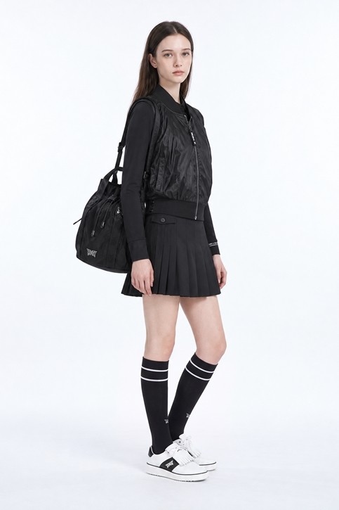 WOMEN DRAWSTRING BAG PKFCW840521 BLACK 상품 이미지 2