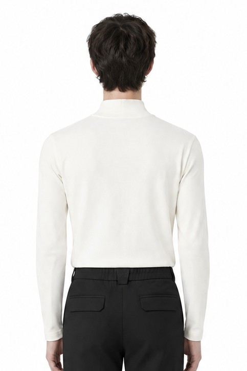 MEN BRUSHED BASELAYER LONG SLEEVE PKFPM111201 WHITE 상품 이미지 2