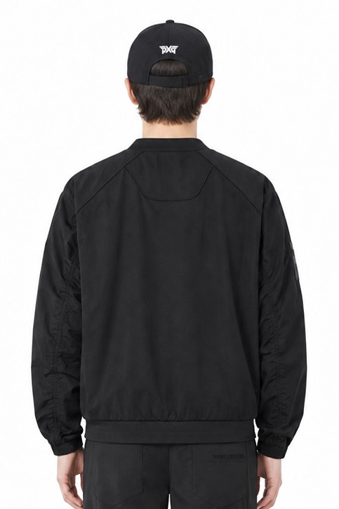 MEN GENO WOVEN HYBRID ROUND LONG SLEEVE PKFPM150821 BLACK 상품 이미지 2