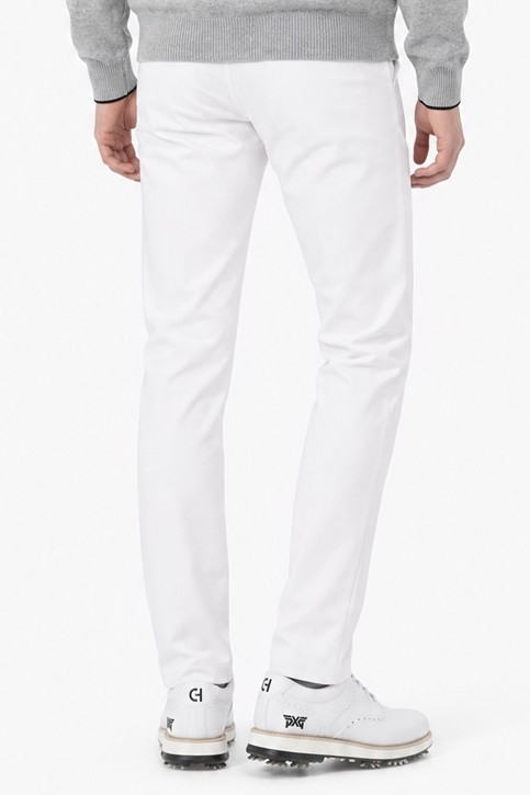 MEN ESSENTIAL SLIM FIT PANTS PKFPM510501 WHITE 상품 이미지 2