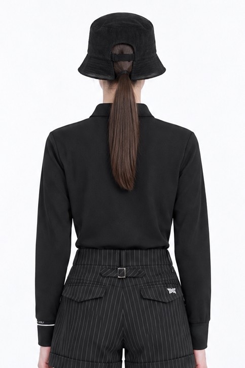 WOMEN BASIC COLLAR LONG SLEEVE PKFPW210421 01,21 상품 이미지 2
