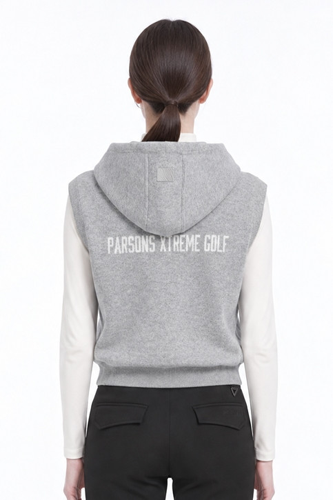 WOMEN HOODED KNIT VEST PKFPW420712 12,21 상품 이미지 2