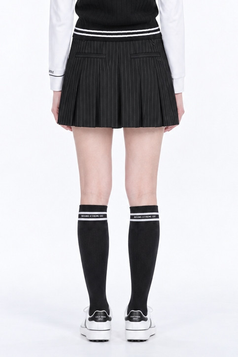 WOMEN STRIPED PLEATED SKIRT PKFPW560721 21 상품 이미지 2