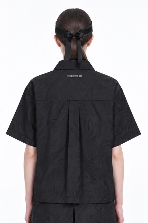 WOMEN DAMASCUS JQD SHORT-SLEEVE JACKET PKFPW610621 BLACK 상품 이미지 2