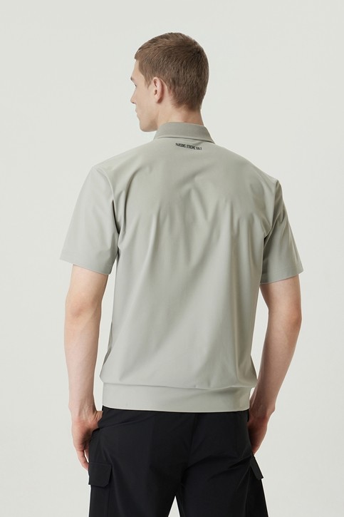 MEN NEW LOGO POINT COLLAR SHORT SLEEVE