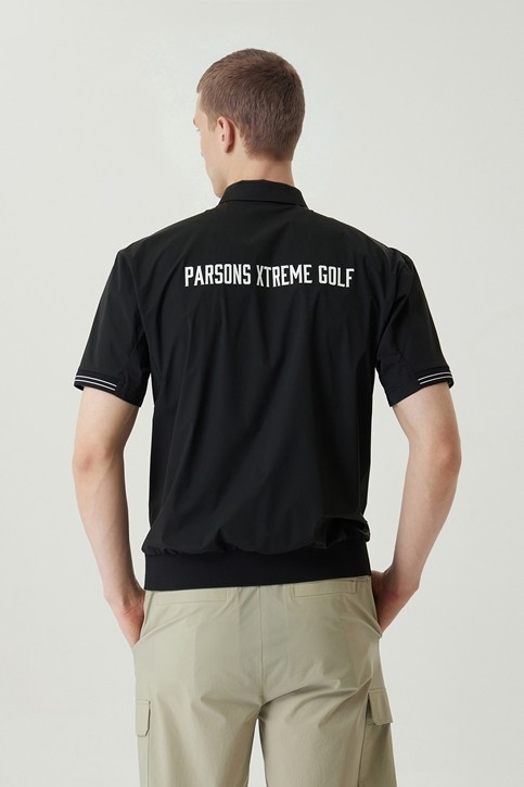 MEN WOVEN LOOSE FIT COLLAR SHORT SLEEVE