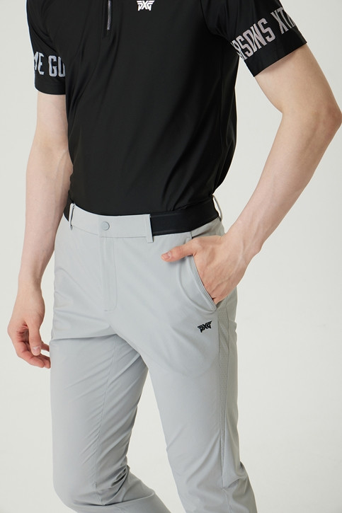 MEN PERFORATED SLIM FIT PANTS