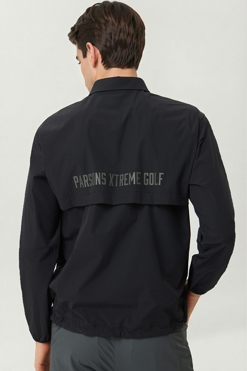 MEN WOVEN LOOSE FIT COLLAR LONG SLEEVE