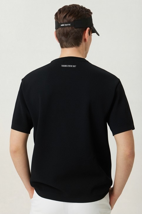 MEN ROUND NECK SHORT SLEEVE SWEATER