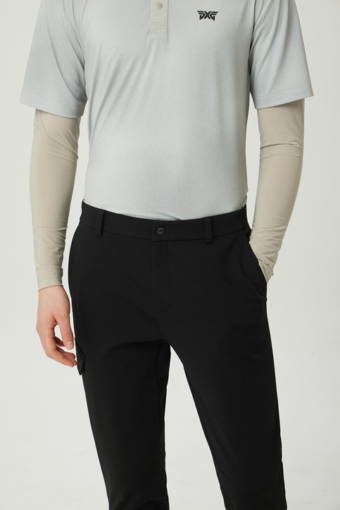 MEN SEMI-TAPERED FIT PANTS