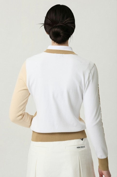 WOMEN V-NECK KNIT CARDIGAN