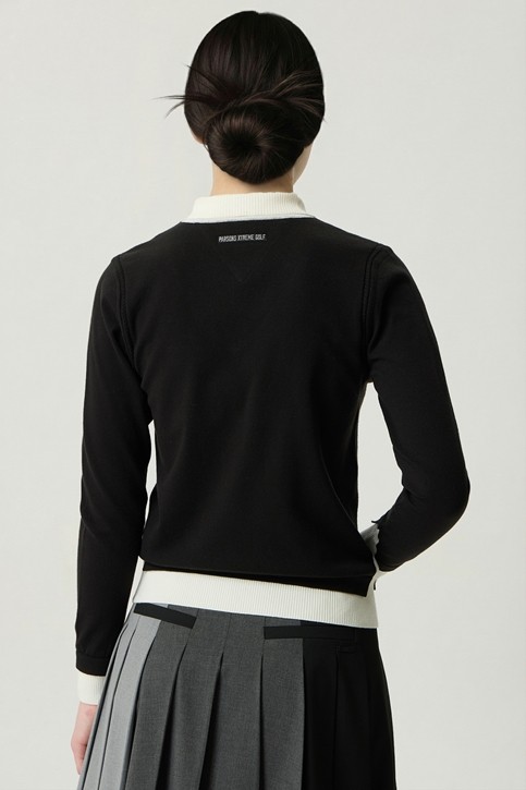 WOMEN FAKE LAYERED SWEATER