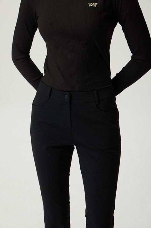 WOMEN LINE POINT SLIM BOOTS CUT PANTS