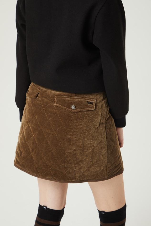 WOMEN WINTER DIA QUILTED PADDED SKIRT