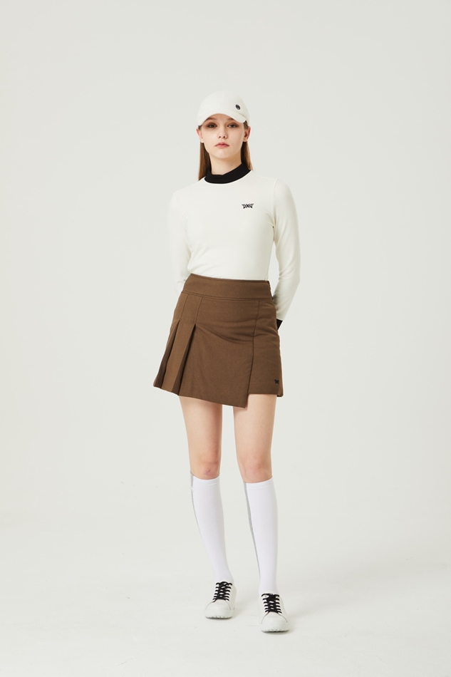 WOMEN WINTER A/R MOCK NECK LS T-SHIRT