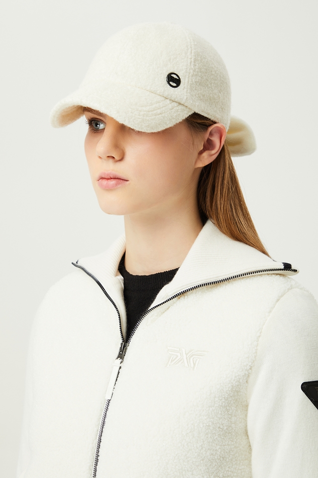 WOMENS WINTER TERRY RIBBON POINT CAP