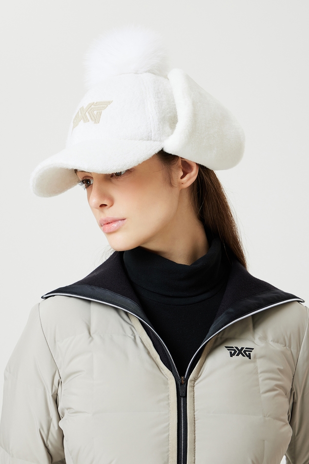 WOMEN FOX FUR BASIC CAP