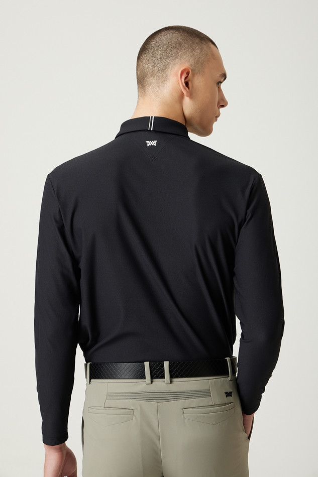 LINE POINT COLLAR LONG-SLEEVE
