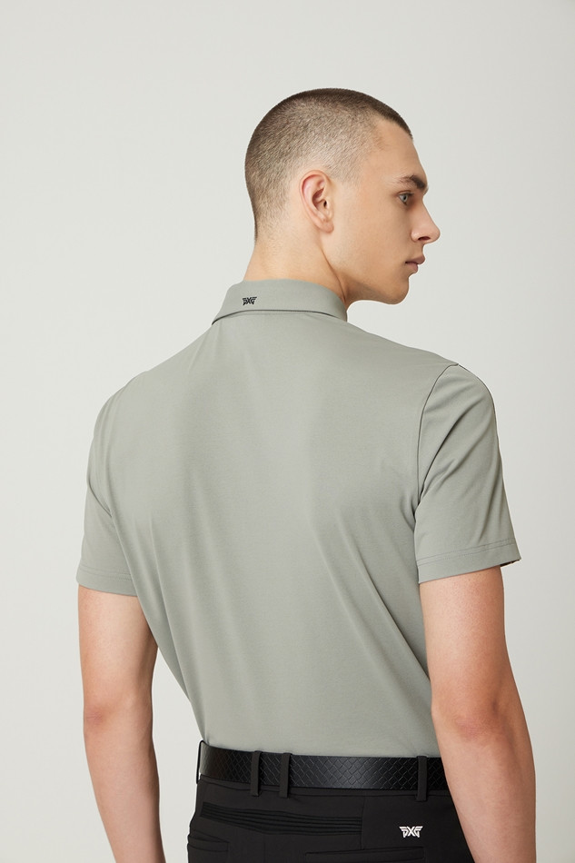 LINE POINT COLLAR SHORT-SLEEVE