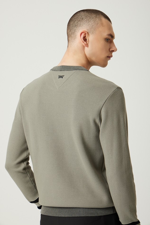 NEW TEXTURED ROUND NECK SWEATER