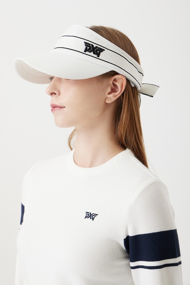 WOMEN WIDE RIBBON VISOR