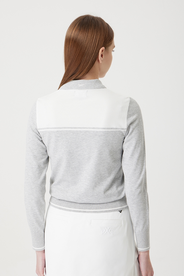 WOMEN COLOR BLOCK SWEATER