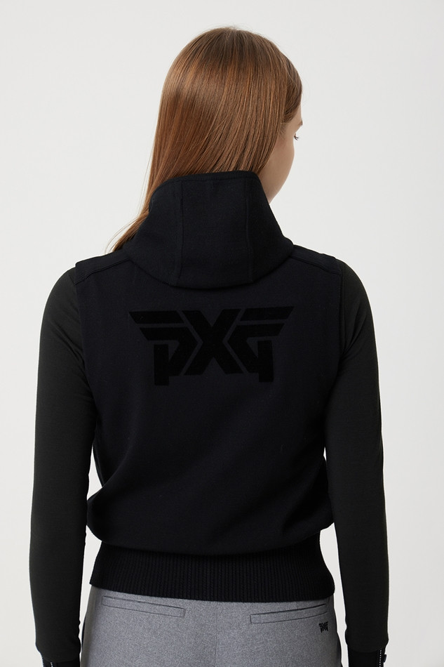 WOMEN SWEATER HOODIE VEST ZIP UP