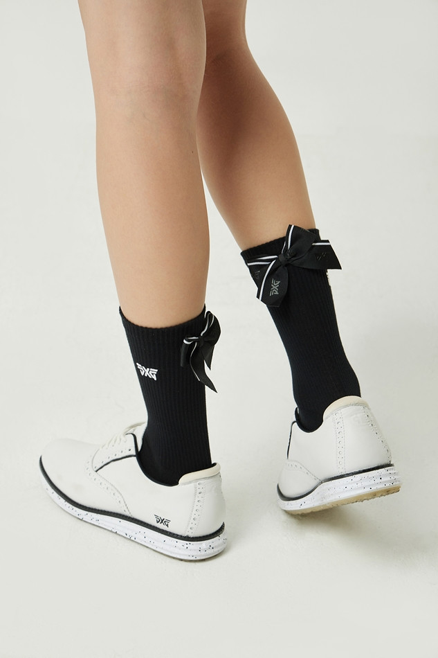 WOMEN RIBBON POINT HIGH SOCKS