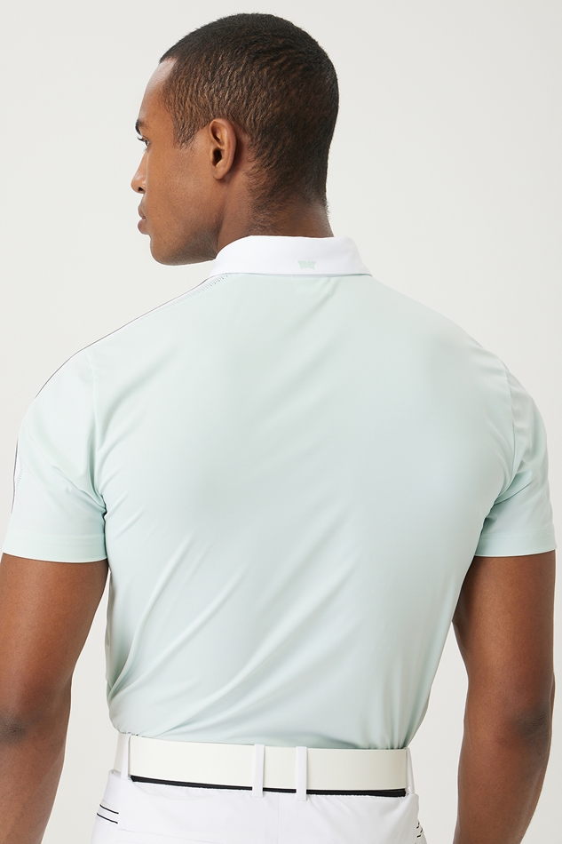 SUMMER KNITTED POINT COLLAR SHORT-SLEEVE