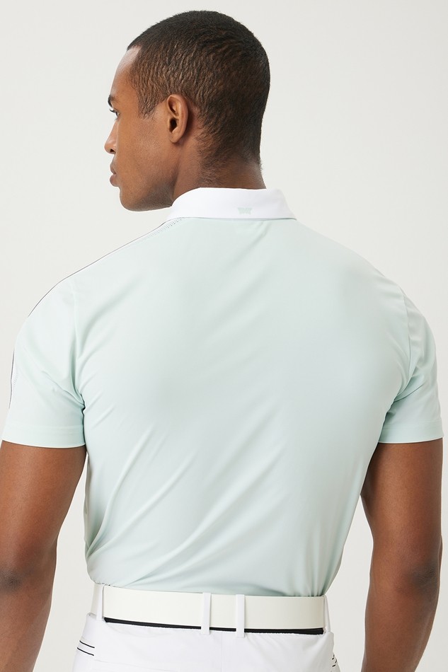SUMMER KNITTED POINT COLLAR SHORT-SLEEVE