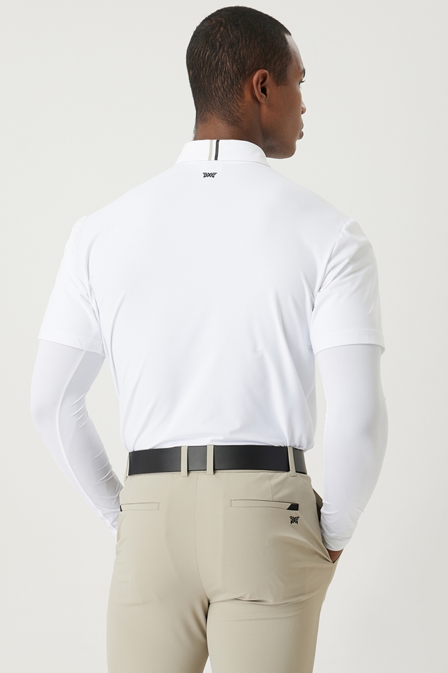 SUMMER COOL SLEEVE LAYERED COLLAR LONG-SLEEVE