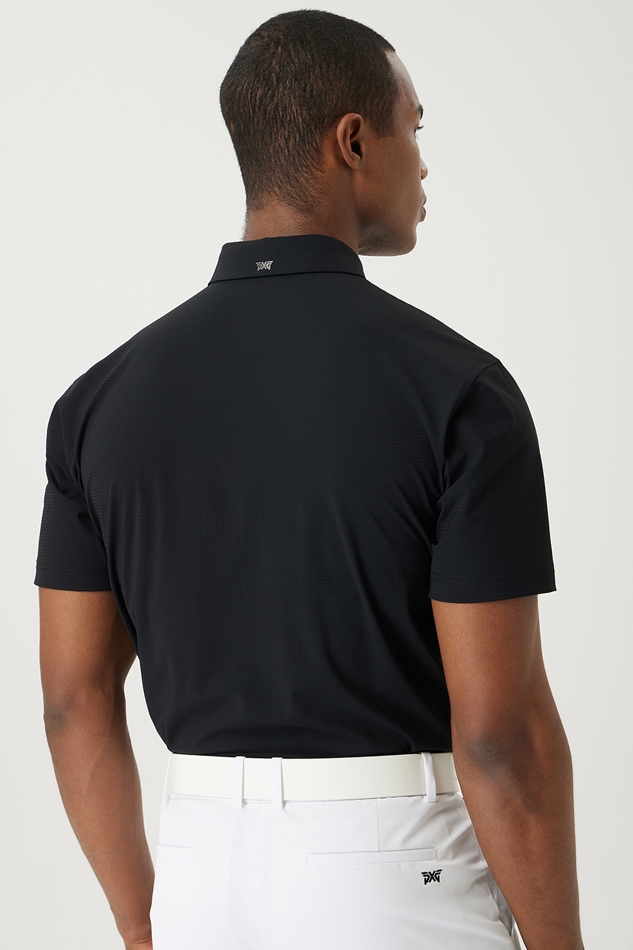 SUMMER TEXTURED COLLAR SHORT-SLEEVE