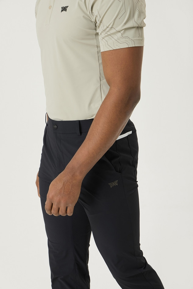 SUMMER COLOR POINT PERFORATED PANTS