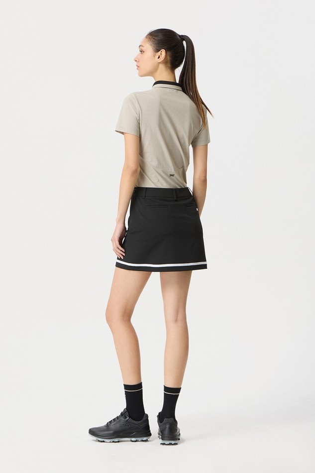 WOMENS SUMMER BASIC COLLARED SHORT-SLEEVE