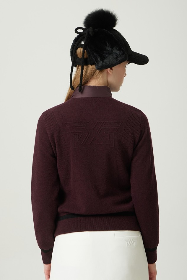WOMEN WINTER KNIT HYBRID SWING DOWN JARKET