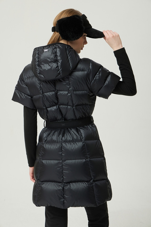 WOMEN WINTER SHORT SLEEVED LONG DOWN