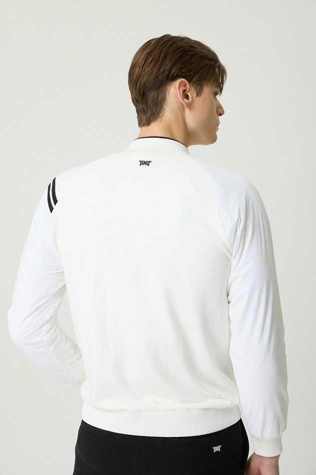 WINTER LINE POINT HALF ZIP WINDPROOF SWEATER