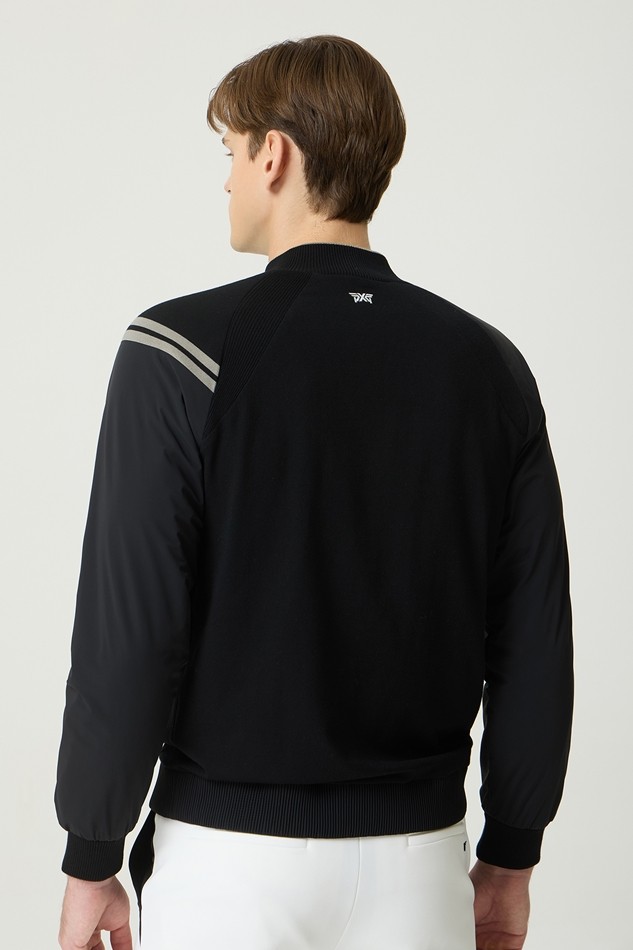WINTER LINE POINT HALF ZIP WINDPROOF SWEATER