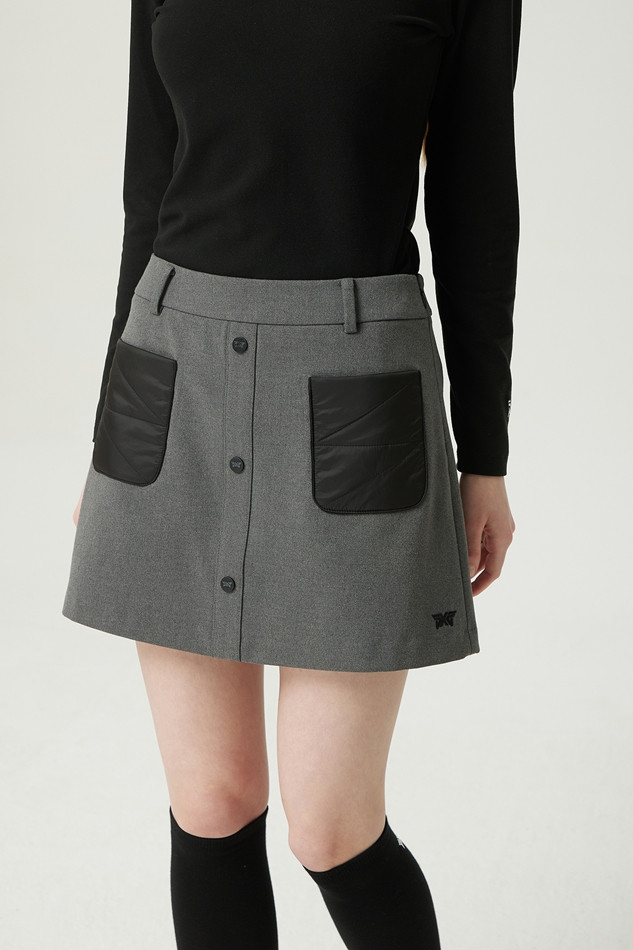 WOMEN WINTER QUILTING POINT SKIRT